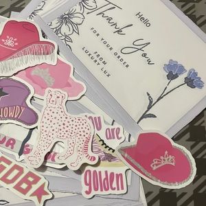 The thanks you for ordering cards